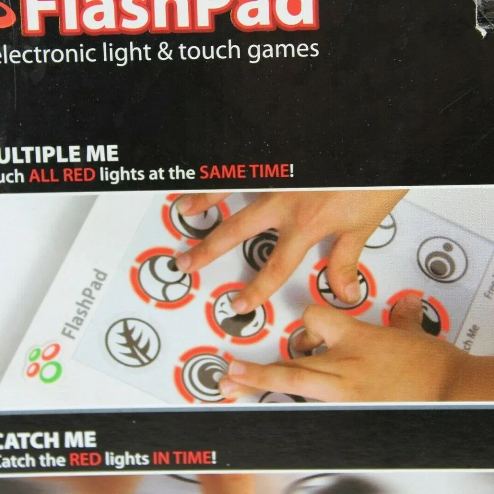 FlashPad Electronic Light Game & 4 Game Modes Touch N Go Dekko Toys Interactive